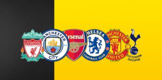 Man United, Arsenal, Liverpool, Man City and Spurs EPL Logo
