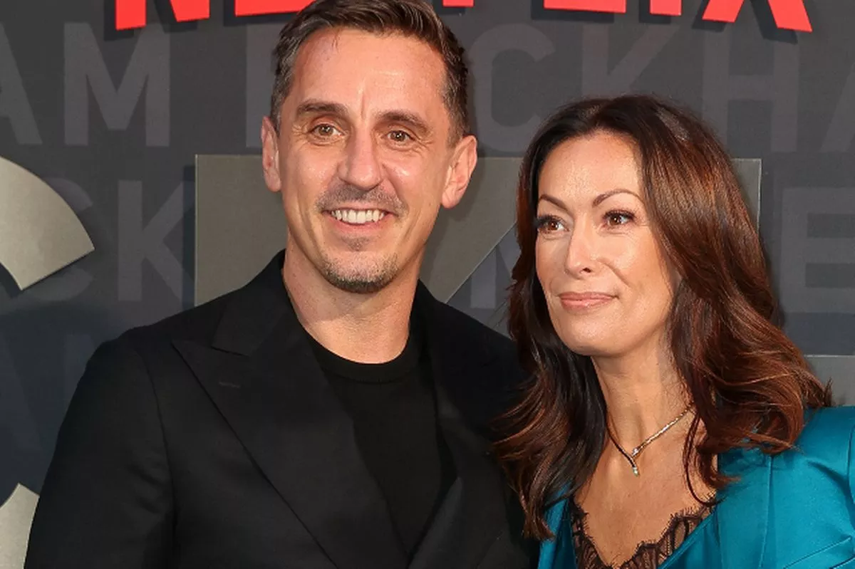 Gary Neville and Emma Hadfield